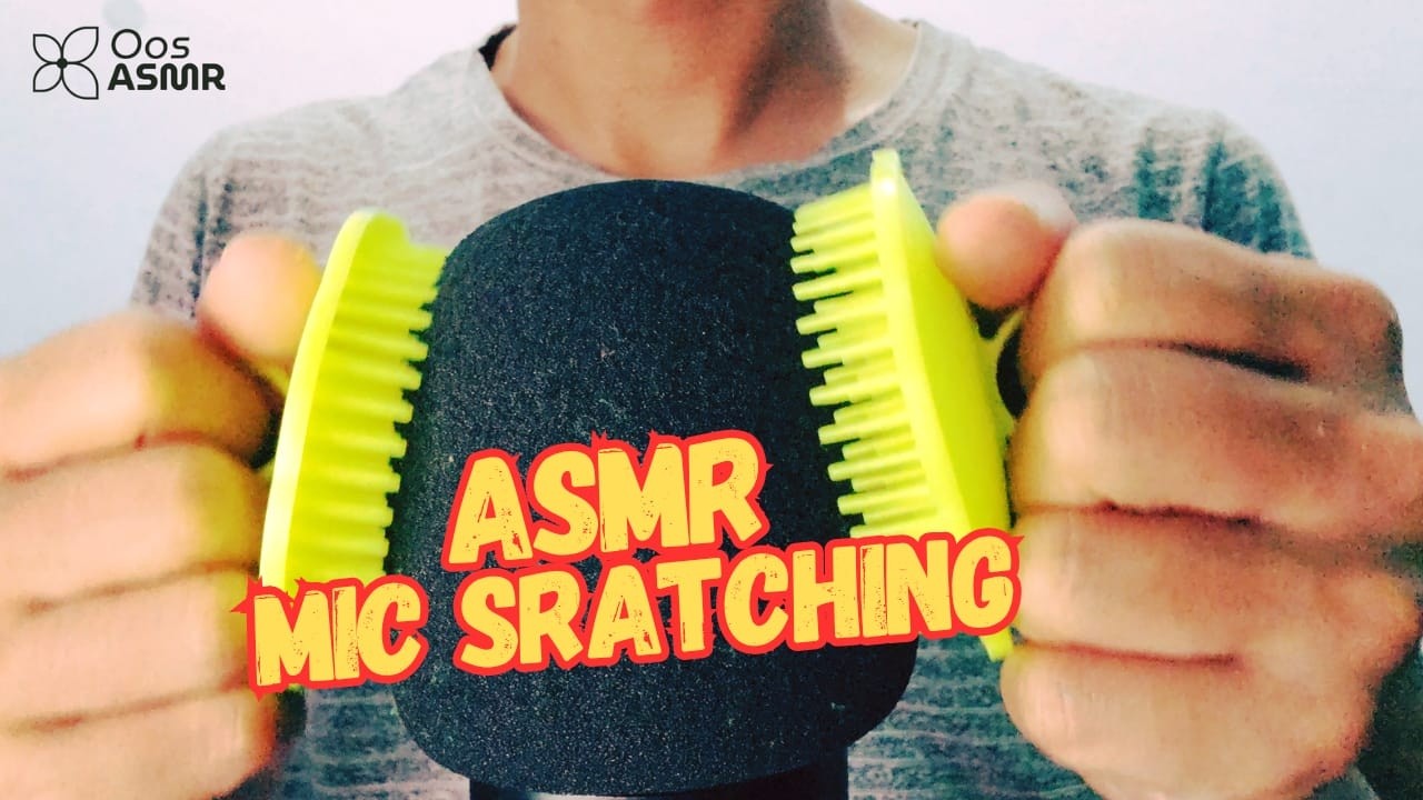 ASMR - Scratching Mic With YELLOW Brush