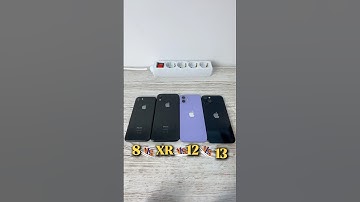 iPhone 8 Vs Xr vs 12 vs 13 Power On Boot Speed Test Comparision