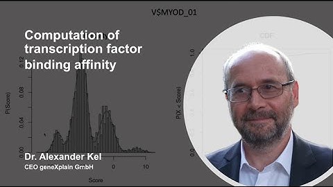 How transcription factor binding affinity  is computed