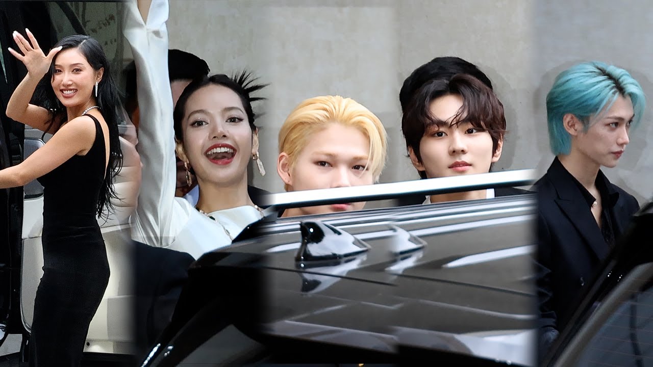 BLACKPINK LISA, NI-KI, JUNGWON, FELIX, HWASA (BVLGARI EVENT) 블랙핑크 리사,니키,정원,필릭스,화사 불가리 행사 출퇴근 인사
