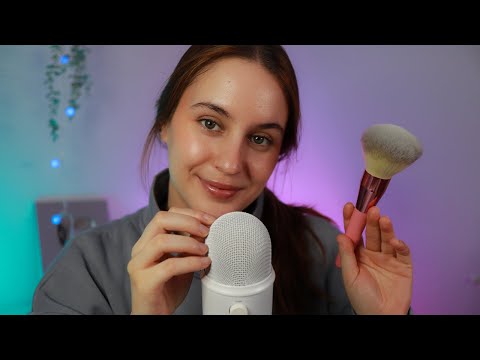 ASMR | Mic scratching, Mouth Sounds y Brushing 💛