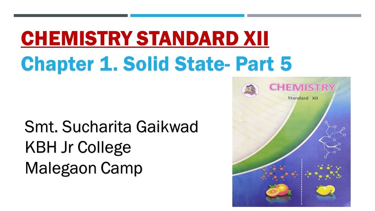 #Chemistry Class 12 Ch.1 Solid state Part 5 #solidstate - YouTube