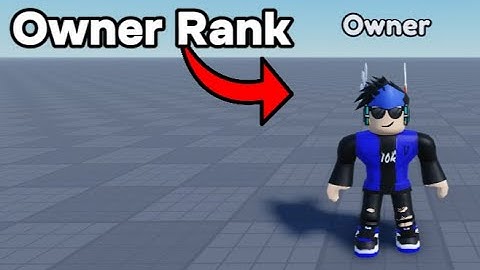 How to make Owner Tag in ROBLOX STUDIO