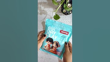 Unboxing Jenna air dry clay + acrylic block!✨#ClayUnboxing #AirDryClay   #shorts #diy #clay