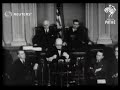 USA / DEFENCE: World War II: Winston Churchill speech to US Senate (1942)