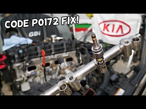 CODE P0172 FUEL SYSTEM TOO RICH BANK 1 KIA SORENTO, KIA SPORTAGE