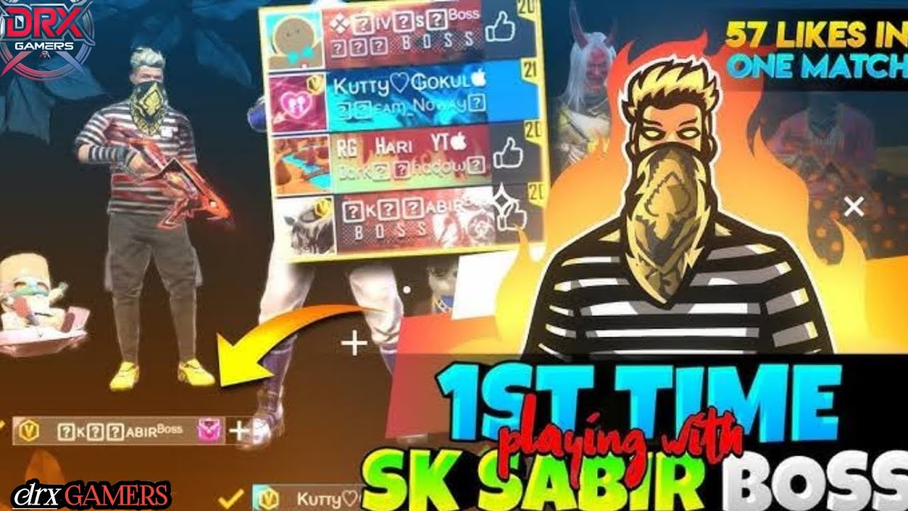 Sabir Rp SK SABIR BOSS IN MY GAME🧡 WHI WIN MATCH #drxGAMERS #sksabirboss - YouTube