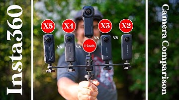 Insta360 X5 vs X4 vs X3 vs X2 vs 1-inch 360 Camera Comparison  | Video Quality and Audio Test