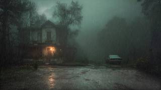 Abandoned House in Heavy Rain at Night | Intense Rain and Rolling Thunder for Deep Sleep