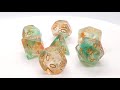 Luminous - Koi Pond - Old School 7 Piece DnD RPG Dice Set