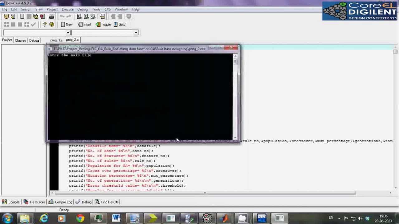 CDDC 2013 - Genetic algorithm based fuzzy logic controller