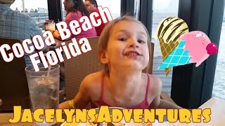 Ice Cream And Surfers At Cocoa Beach Florida