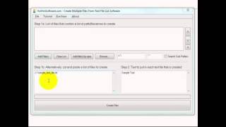 How to Create Multiple Files From Text File List Software screenshot 5