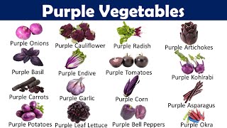 Purple Vegetables Name with Pictures in English | Purple Vegetables | NEAR EDUCATION Purple Vegetable