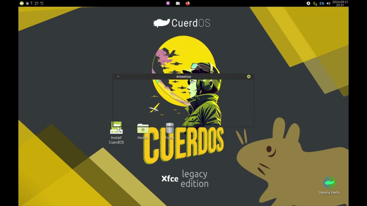 CuerdOS: Primera instalación e impresiones