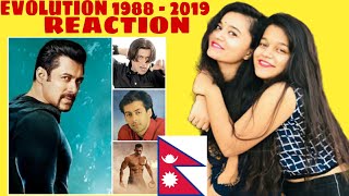 SALMAN KHAN EVOLUTION (1988-2019) | Salman Khan Reaction | Girls Reaction