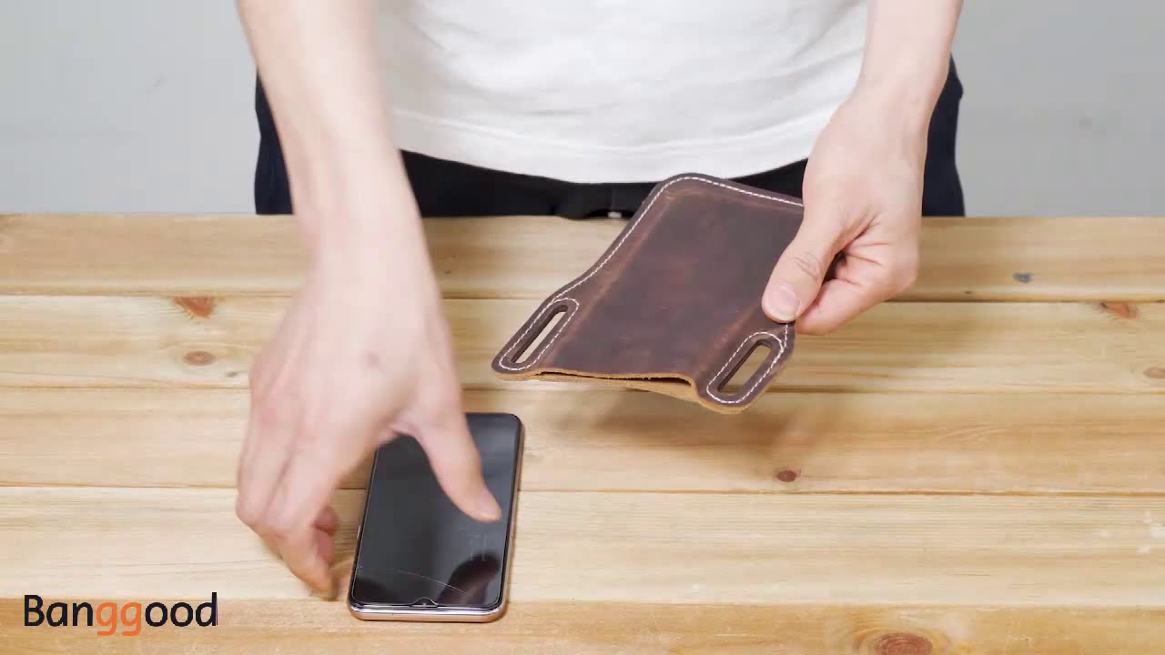 Men Vintage Casual Genuine Leather Phone Bag Waist Bag Pouch Leather Belt Bag Purse YouTube