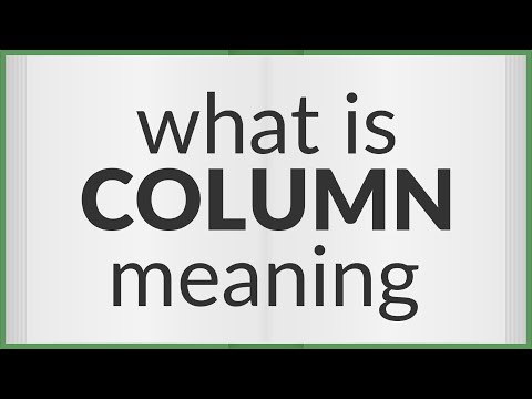 Column | meaning of Column