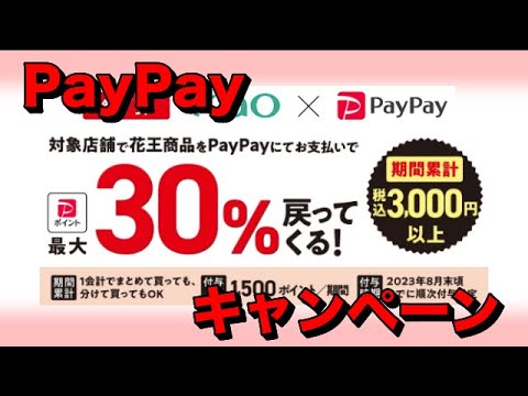   花王とPayPayで30 還元キャンペーン第7弾