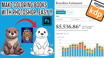 FAST & EASY | Create Coloring Books In Photoshop | Amazon KDP