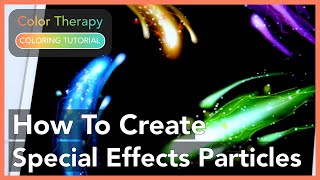 Coloring Tutorial: How to Create Special Effect Particles with Color Therapy App screenshot 4