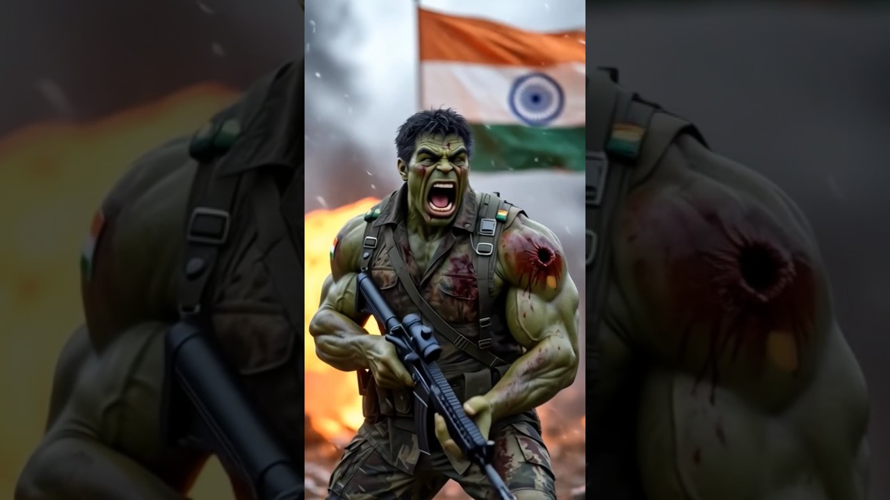 🇮🇳 Hulk Soldier Alone vs Enemies | Indian Army Power 💪🔥
