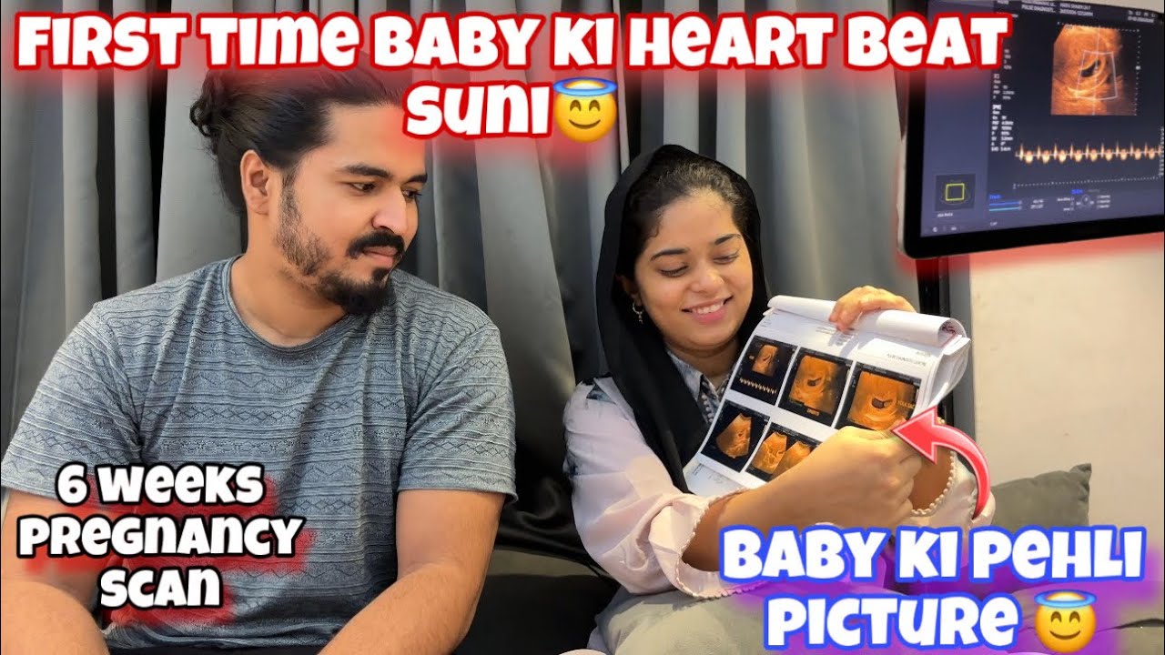 My first ultrasound 👶|| 6 weeks pregnancy scan || Haifa & Qashif vlog ...