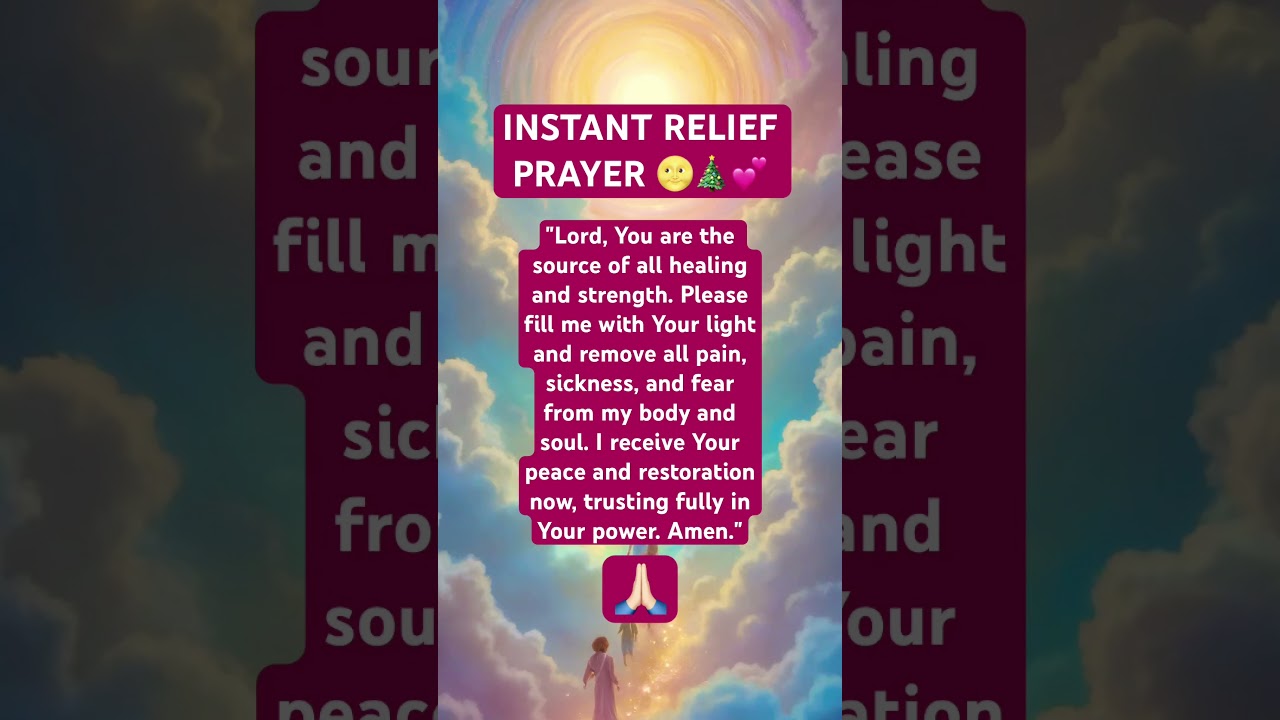 INSTANT RELIEF PRAYER 