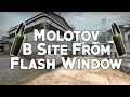 Back Corner Molotov From Flash Window On Cache (T Side) - (CS:GO)