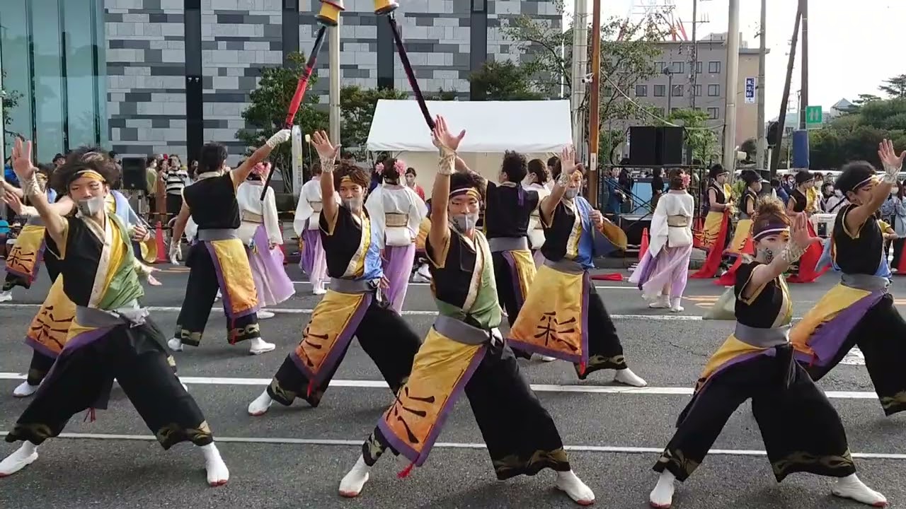 「四季舞」【彩祈火】安濃津よさこい 郵便局前会場 2022.10.8