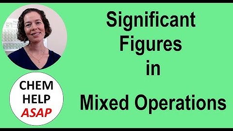 Significant Figures in Mixed Operations