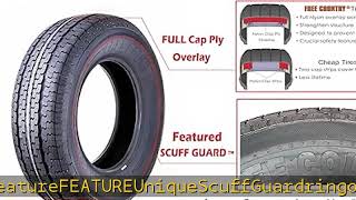 Free Country Trailer Tire Wheel Assembly ST205/75R14 8-Ply D 105M 5 Lug on 4.5" PCD White Spoke Whe