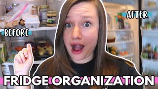 CLEAN OUT MY FRIDGE WITH ME | Refrigerator Clean and Organize With Me | Fridge Organization