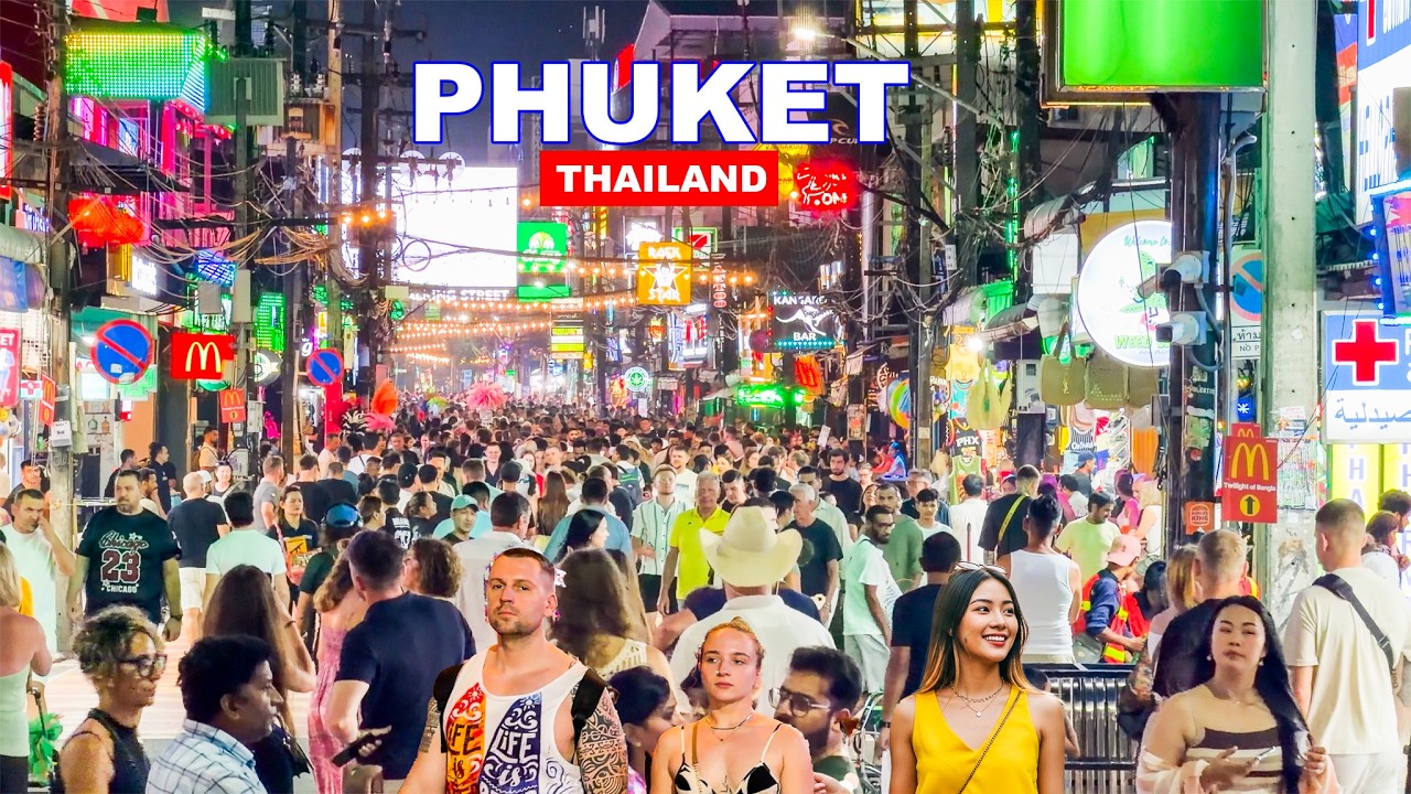 🏝️ Phuket Patong Beach Night Life 2025 | Insane Crowd in Bangla Road at Night | Best of Phuket🇹🇭😍👍