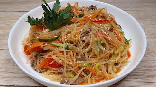 FUNCHOSA SALAD WITH MEAT - YouTube