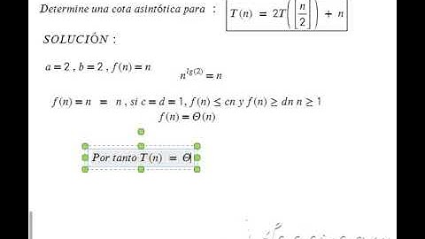 Recurrencias: Método Maestro