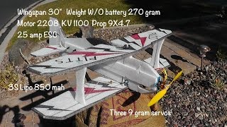 Paleo Pitts Scratchbuilt RC Plane
