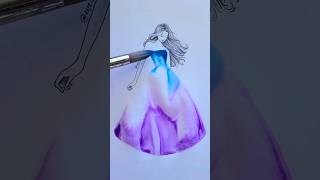 Rate this Watercolor Dress 1 to 100 #art #drawing #artwork #artist #painting #fashion #design #style