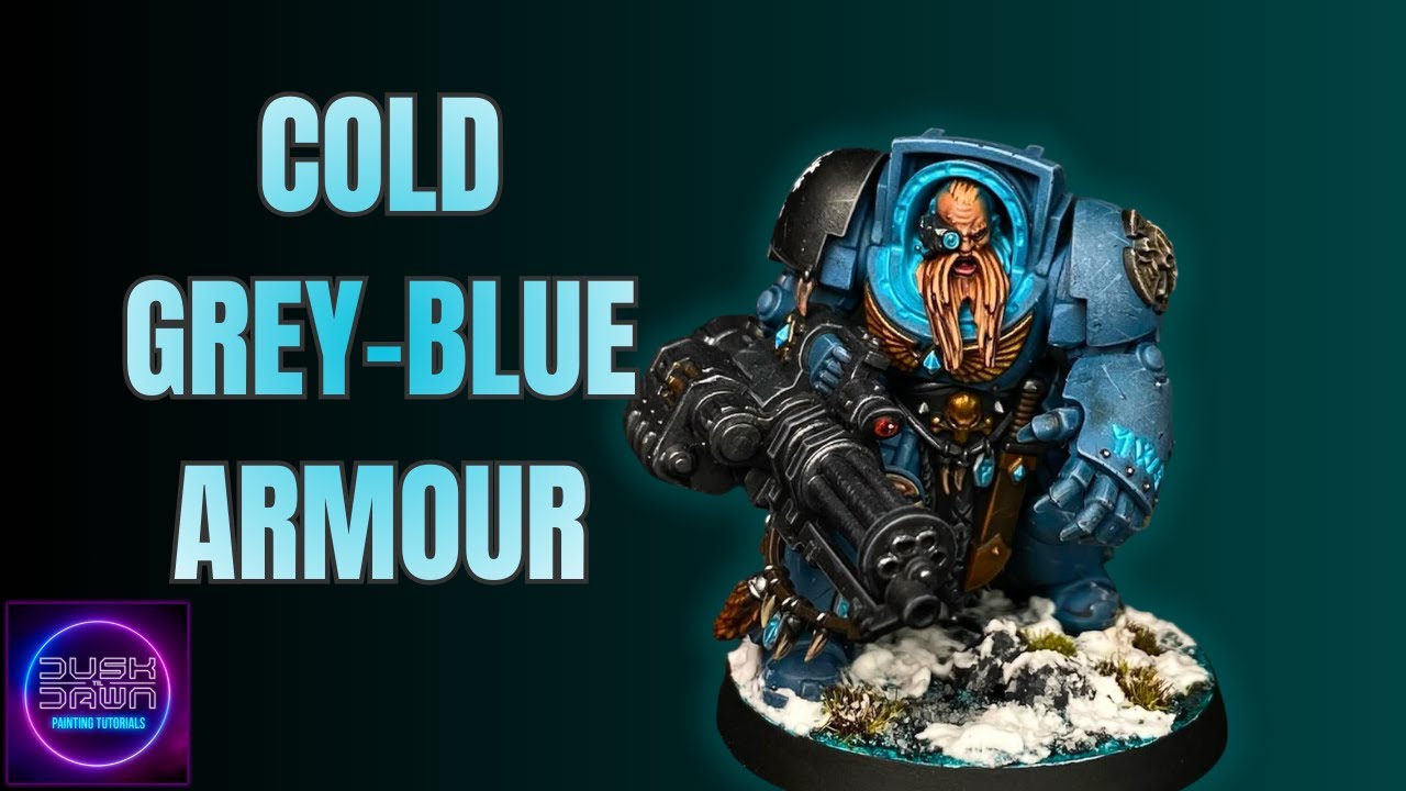 Как покрасить доспехи холодного серо-синего цвета для миниатюр