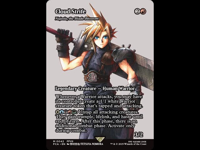 cloud strife mtg cards Amazon.com: Magic: The Gathering Final Fantasy VII Commander Deck main image 1