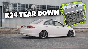 Acura TSX k24a2 Motor Tear Down!