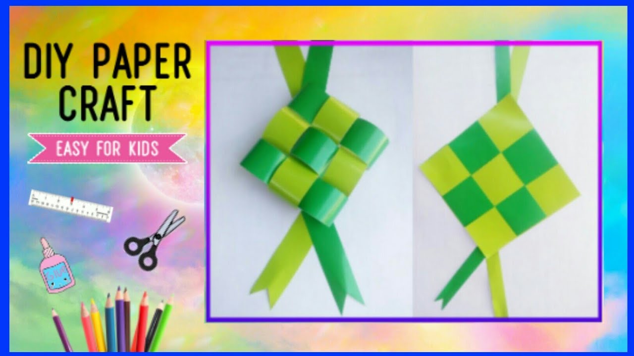 SELAMAT LEBARAN CARA NEMBUAT KETUPAT KERTAS ORIGAMI