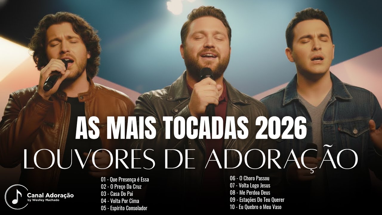 As Mais Tocadas - Os Melhores Louvores de Adoração | Hinos Evangélico Que Toca na Alma - Gospel 2026