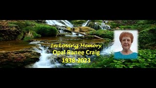 Opal Craig Funeral Service