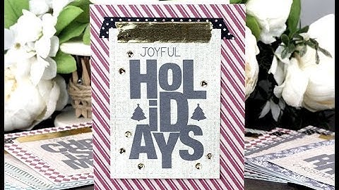 Unity Quick Tip: Quick Christmas Card with Washi Accents & Pattern Paper