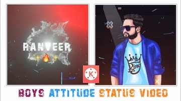 How to Create Trending Boys Attitude Status Video Editing in Kinemaster | Boys Attitude Editing 🔥
