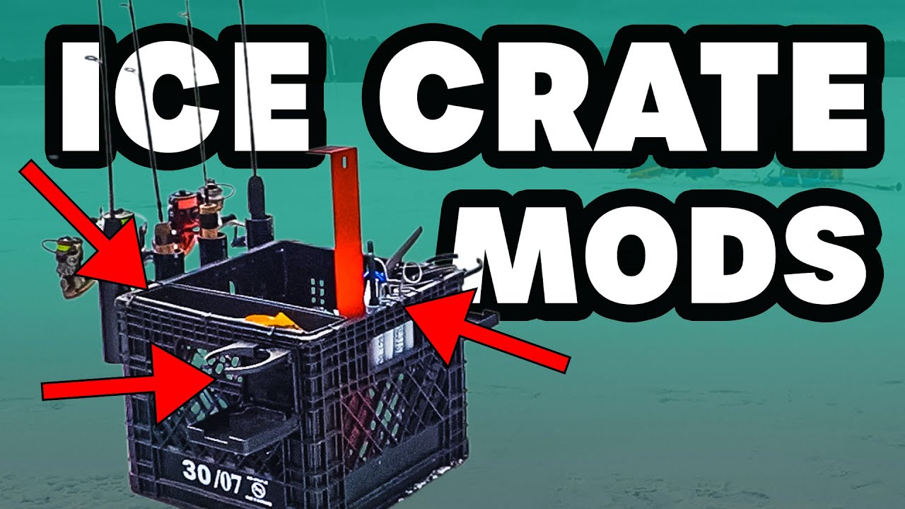 Top 3 mods for ice fishing milk crate 