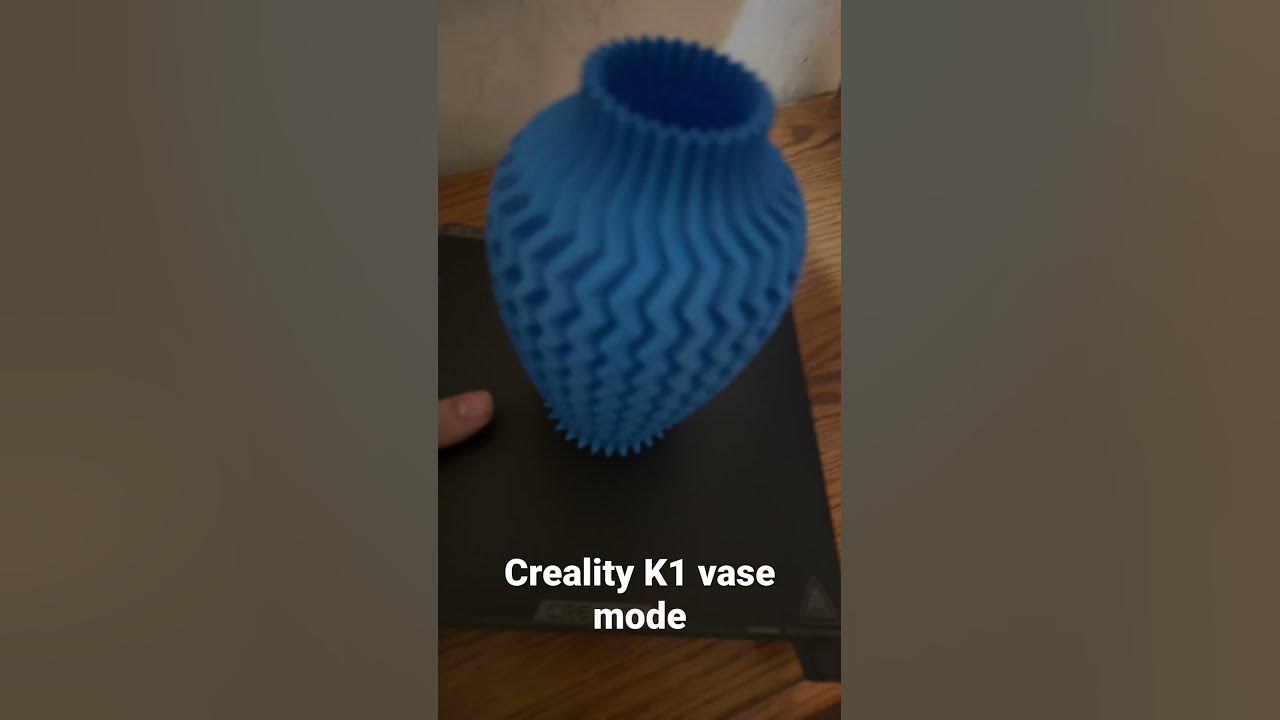 K1 completed print from creality cloud in vase mode creality 