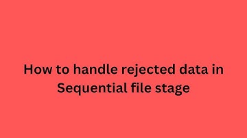 How to handle rejected data in Sequential file stage | ETL-DataStage | #datastagemastery