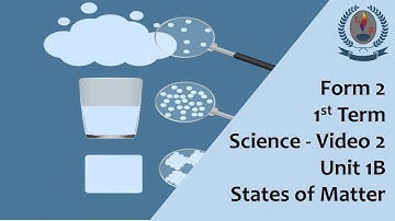 Form 2 - 1st Term - Science - Video 2 - Unit 1B - States of Matter